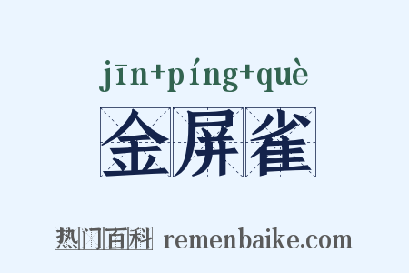 金屏雀是什么意思的图片